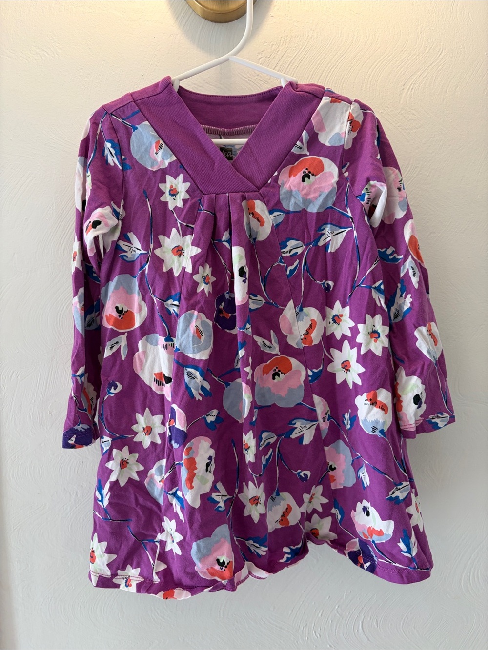 Tea Collection Purple Floral Dress